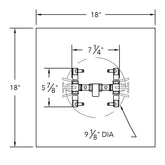 Original Brass Burner/Square Plate - CFB60XL